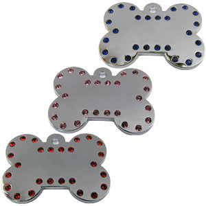 39mm Chrome Plated, Crystalized Bone Tags